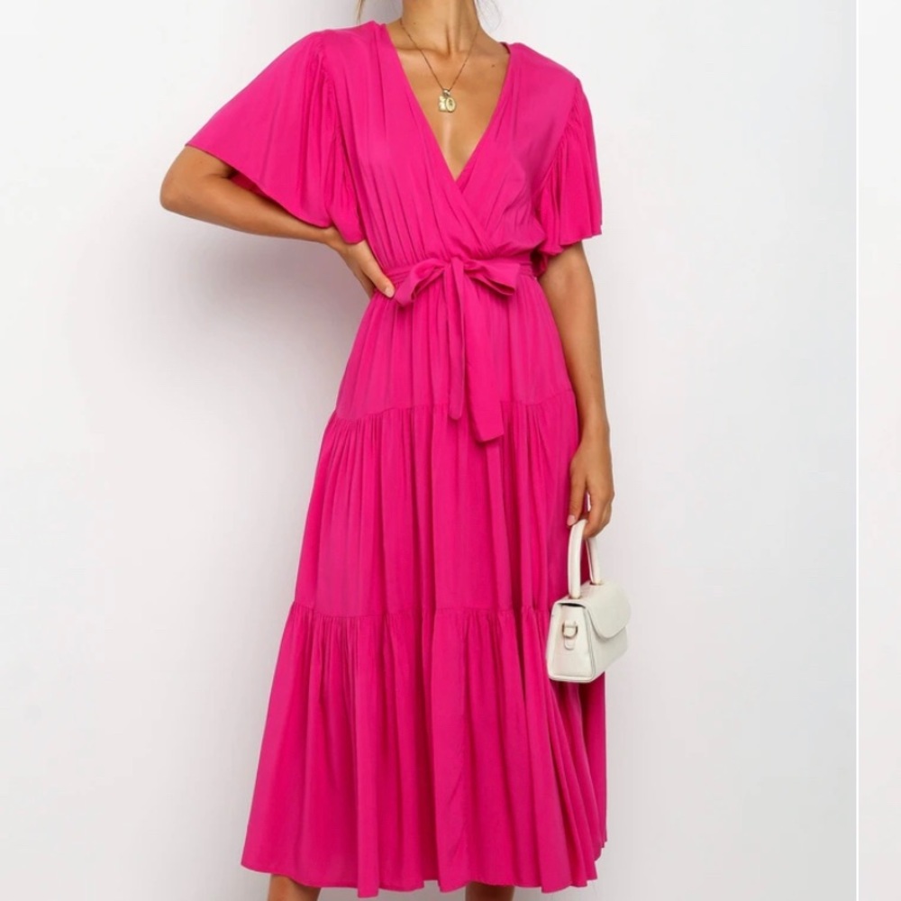 Petal + Pup BARKER DRESS - PINK NWT